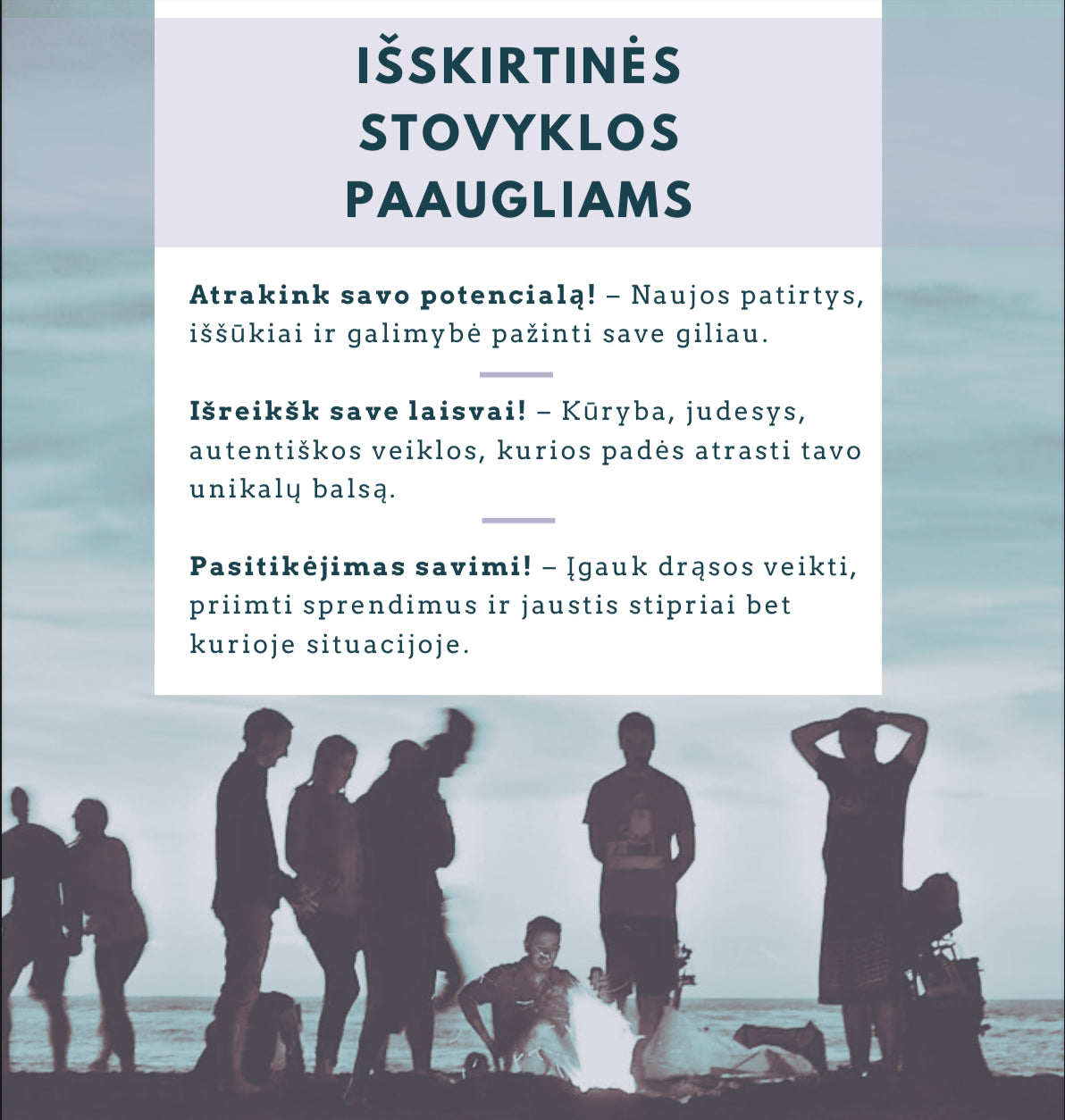 Išskirtinės stovyklos paaugliams